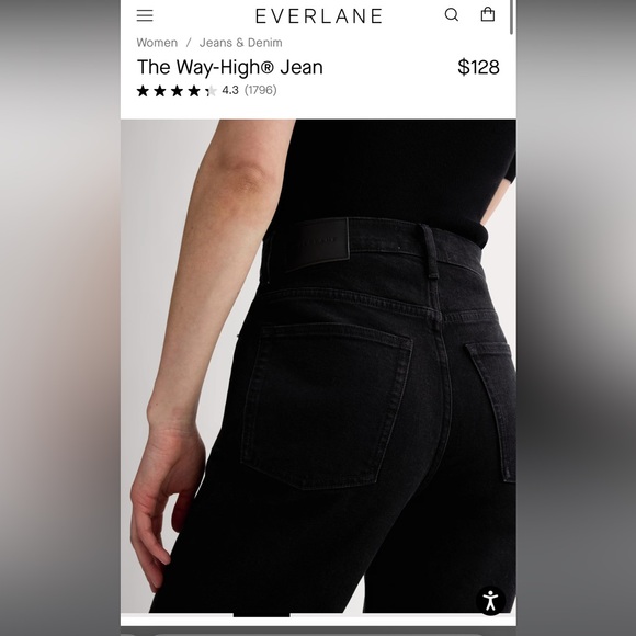 Everlane - The Way High Jean - size 25 - excellent like new condition! - Picture 3 of 12
